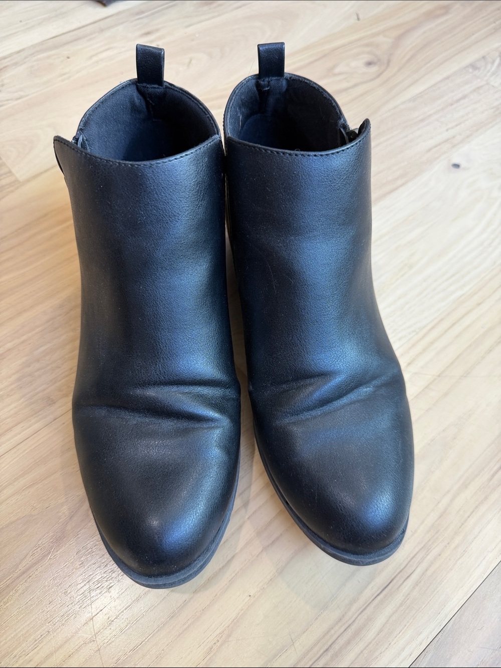 Sonoma Black Leather Ankle Booties